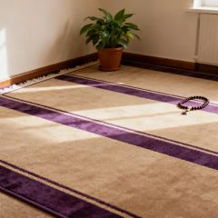 Factory Direct Sales Wholesale Muslim Embossed Worship Blanket Prayer Mat Islamic Prayer Rug with Tassels - Image 2