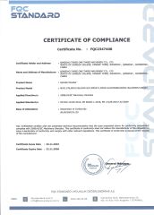 CE6 certificate of QINGDAO OSET INTERNATIONAL TRADING CO., LTD. – certificate photo, supplier certificates section
