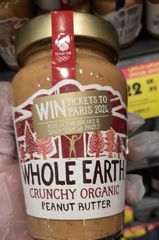 Whole Earth Peanut Butter for Creamy Sandwiches and Tasty Snacks Made with a Rich Peanut Flavor for Everyday Enjoyment - Image 1