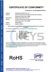 RoHS certificate from Shijiazhuang OurPCB Tech. Ltd.