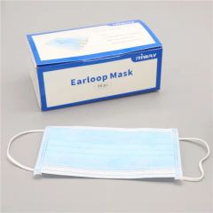 Disposable Personal Protective Earloop Face Mask Color Blue Trademark Riway Shape Dust Mask Model NO. Face Mask Mask Type Safe-Type - Image 3