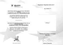 European Trademark certificate from Hangzhou Hafiller Medical Technology Co., Ltd.