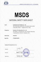MSDS Report certificate of Shanghai Huixi Brush Co., Ltd. – certificate photo, supplier certificates section