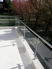 Stair Railing With Glass Material Stainless Steel Position AS PER REQUIRMENT Mounting Type as per requirment Country of Origin Made in - Image 3