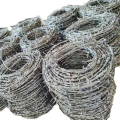 Low Cost Perimeter Protection Wire Anti-Rust 12X14 Gauge Barbed Wire - Image 1