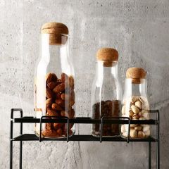 Cork Lids Round Glass Jar Storage Containers Origin China Certification CE Model NO. EB-S084 Trademark ECOLINK Type Small Package - Image 6