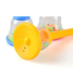 Baby Toy Rattles Colorful Bell-Shaped Plastic Shaker - Image 1