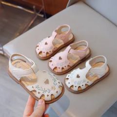 Girls' Sandals Season Summer Gender Unisex Trademark OEM Mini Order Yes Material PU+TPR Origin Shanghai, China Supply Type in-Stock - Image 1
