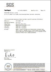 Test Report of T-Glass 3D filament certificate from Guangzhou Yousu3D Technology Co., Ltd.