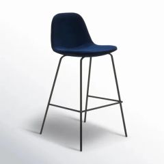 Modern High Stool Luxury Bar Chair with Metal Frame for Home Dining Living Room Restaurant Coffee - Tianjin Tsr Import&Export Co., Ltd
