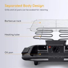 Hot Sale Mini Home Electric Smokeless BBQ Grill Machine Custom Presto Griddles - Image 3