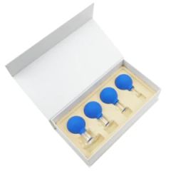 Glass Cupping Set with Rubber Bulb for Facial Beauty Acupuncture Therapy - Qinghe Chunol Medical Device Co., Ltd.