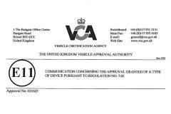 E11 Certification certificate from Zhongshan Luoxi Technology Co., Ltd.