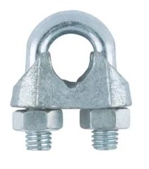 Galvanized DIN741 Malleable Wire Rope Clips Cable Clamps - Image 1