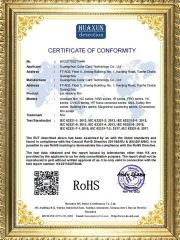 ROHS certificate from Guangzhou Color Card Technology Co., Ltd