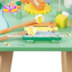 Popular Multifunctional Early Learning Toy Wooden Activity Table for Kids W12D482 - Image 5