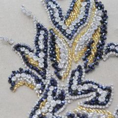 Beaded Rhinestone Fashion Dress Patch Accessories MOQ 10 PCS Style Sew-on Origin China Technics Beaded Model NO. DP017 HS Code - Image 6