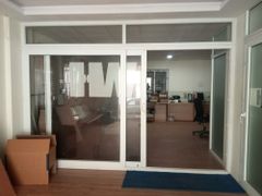 Office Partition , Fixed And 2 Sliding UPVC Doors Color Teak Colour, White Price Per Square Foot Rs 370, Rs - Image 3