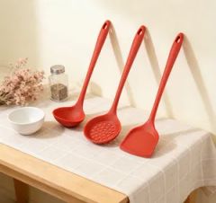 Silicone Cooking Utensils with Long Handles - Oversized Kitchen Tool Set - Image 2