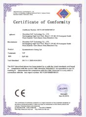 CE certificate of hoverboard certificate of Shenzhen SJF Technology Co., Ltd. – certificate photo, supplier certificates section