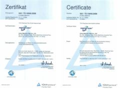 ISO/TS 16949:2009 certificate from Anhui Meiruier Filter Co., Ltd.