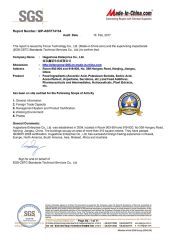 SGS Certificate certificate of Hugestone Enterprise Co., Ltd. – certificate photo, supplier certificates section