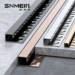 Modern Metal Tile Trim Tile Accessories Tile Edge Trim OEM Support Color Silver Trademark Senmry Certificate ISO9001 Origin China - Image 2