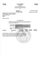 Certification certificate from Zhangzhou Weiweite Trading Co., Ltd.