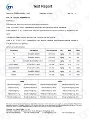 RoHs Test Report certificate from Hangzhou Fengqing Printing Co., Ltd.