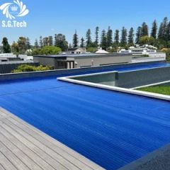 Water Crown Durable Sliding and Automatic PC Swimming Pool Cover Protection Equipment - Image 1