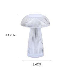 RGB Color Changing Warm White Color Jellyfish LED Night Light Mushroom Table Lamp - Image 4
