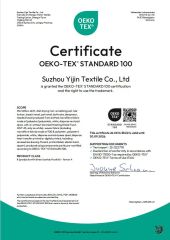 OEKO-TEX certificate from Hebei Ailuoha Import and Export Co., Ltd.