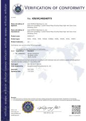 EN81-31 certificate from Jinan Xyztech Machinery Co., Ltd