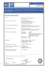 CB certificate from Yuyao Austar Lighting Co., Ltd.