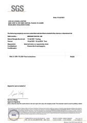 SGS Certificate certificate from QINGDAO JUN AO ALUMINIUM CO., LTD.