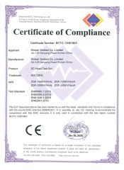 CE certificate of DC Hipot test set certificate from GOLDSOL(WUHAN)HIPOT TEST EQUIPMENT FACTORY