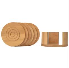 BTC7979 Bamboo Coasters 90mm Natural Polished 1Set/Bag Style Simple Diameter 90mm Origin Nanping Trademark LEXDO Model NO. BTC-7979 - Image 3