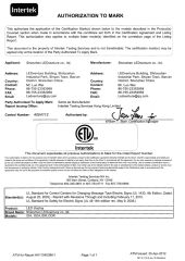ETL certificate from Shenzhen LEDventure Co., Ltd.