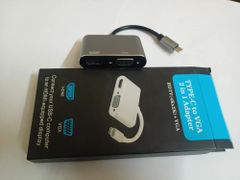 USB to VGA. Type C VGA Display Adapter, Hdmi Input Hdmi Color White Material ABS Certificate CE Number Of Pins 2 Packaging Type - Image 3