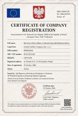 EEC certificate from Red Oak Capital Spolka ZOO