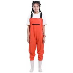 Kids Waterproof Chest Waders with Non-Slip Boots for Fun Adventures - Image 5