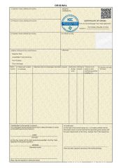 Certificate of Origin certificate of Nantong Victoria Import and Export Co., Ltd. – certificate photo, supplier certificates section