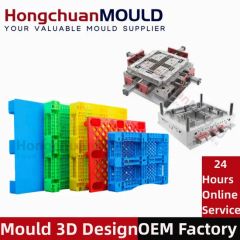 Heavy Duty Euro HDPE Large Stackable Reversible Plastic Pallet Moulds - Image 1