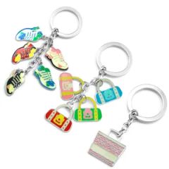 Lucky Factory Bling Laser Engrave Glitter Lucky Metal Keychains Horse Keyring - Shenzhen Awells Craft Co., Ltd.