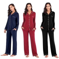 Wholesale Women′ S House Wear, Women 2 Piece Pajamas Women Night Wear Home Essential Knit Clothes, Clothing, Pajamas Set - Image 1