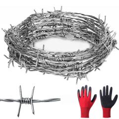 Low Cost Perimeter Protection Wire Anti-Rust 12X14 Gauge Barbed Wire - Image 6