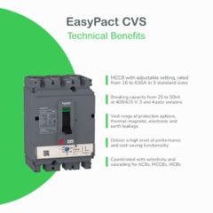 Schneider CVS100B Electric Circuit Breaker EasyPact Range EasyPact ...