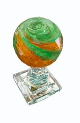 7 Inches Railing Glass Ball Shape Round Length 7 Inches Features Rust Proof Surface Finish Glossy Product Material - Image 1