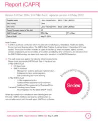 SEDEX REPORT certificate from LITAI(QUANZHOU)BAGS CORP., LIMITED