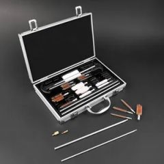 Multi-Caliber Gun Cleaning Kit Cleaner Steel Brush with Aluminum Case - Image 2